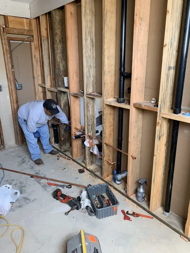 Commercial rough-in plumbing for Gas Line Repair in Saddleback Ridge